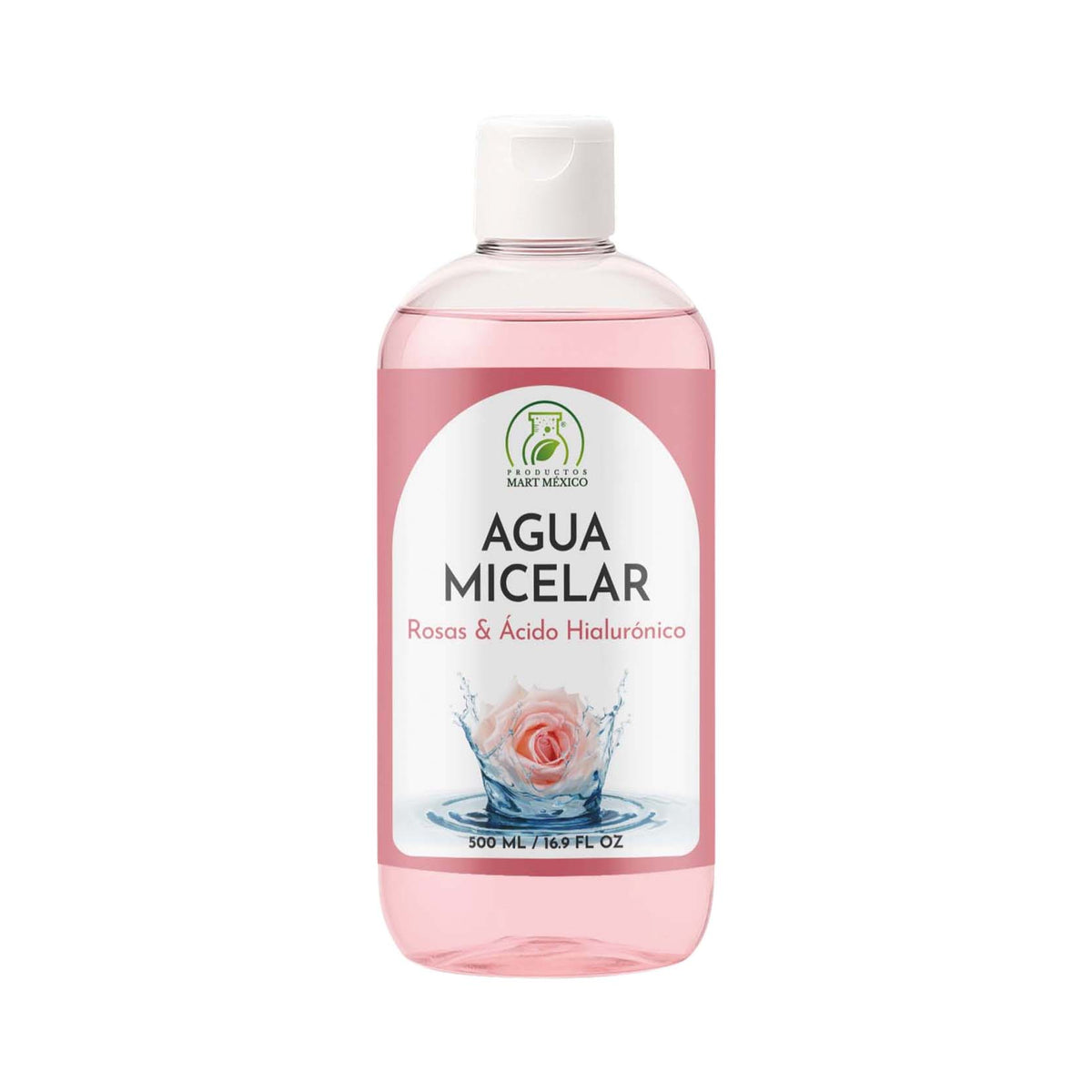 Agua micelar de rosas con ácido hialurónico hidratante