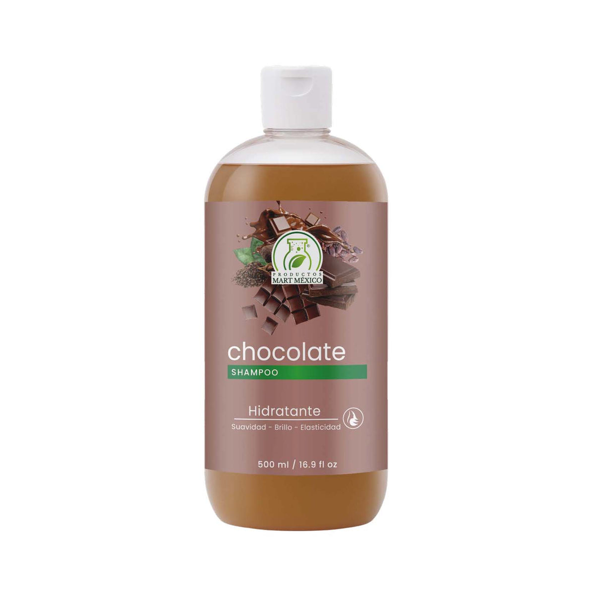 Shampoo de chocolate anti-frizz hidratante