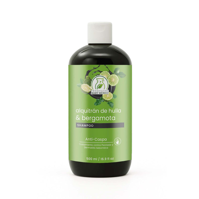 Shampoo capilar alquitrán de hulla y bergamota