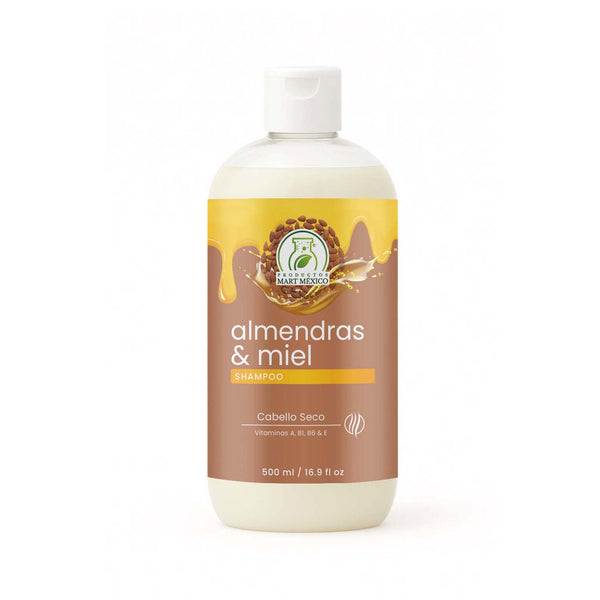 Shampoo almendras dulces y miel cabello seco