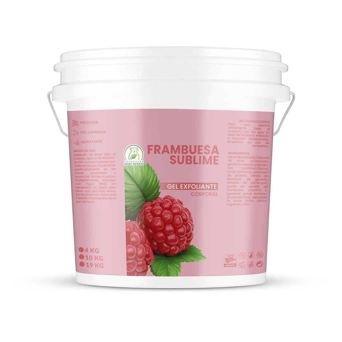 Gel exfoliante frambuesa sublime suavidad y luminosidad
