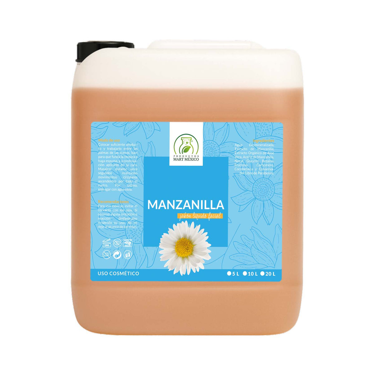 Jabón liquido facial de manzanilla