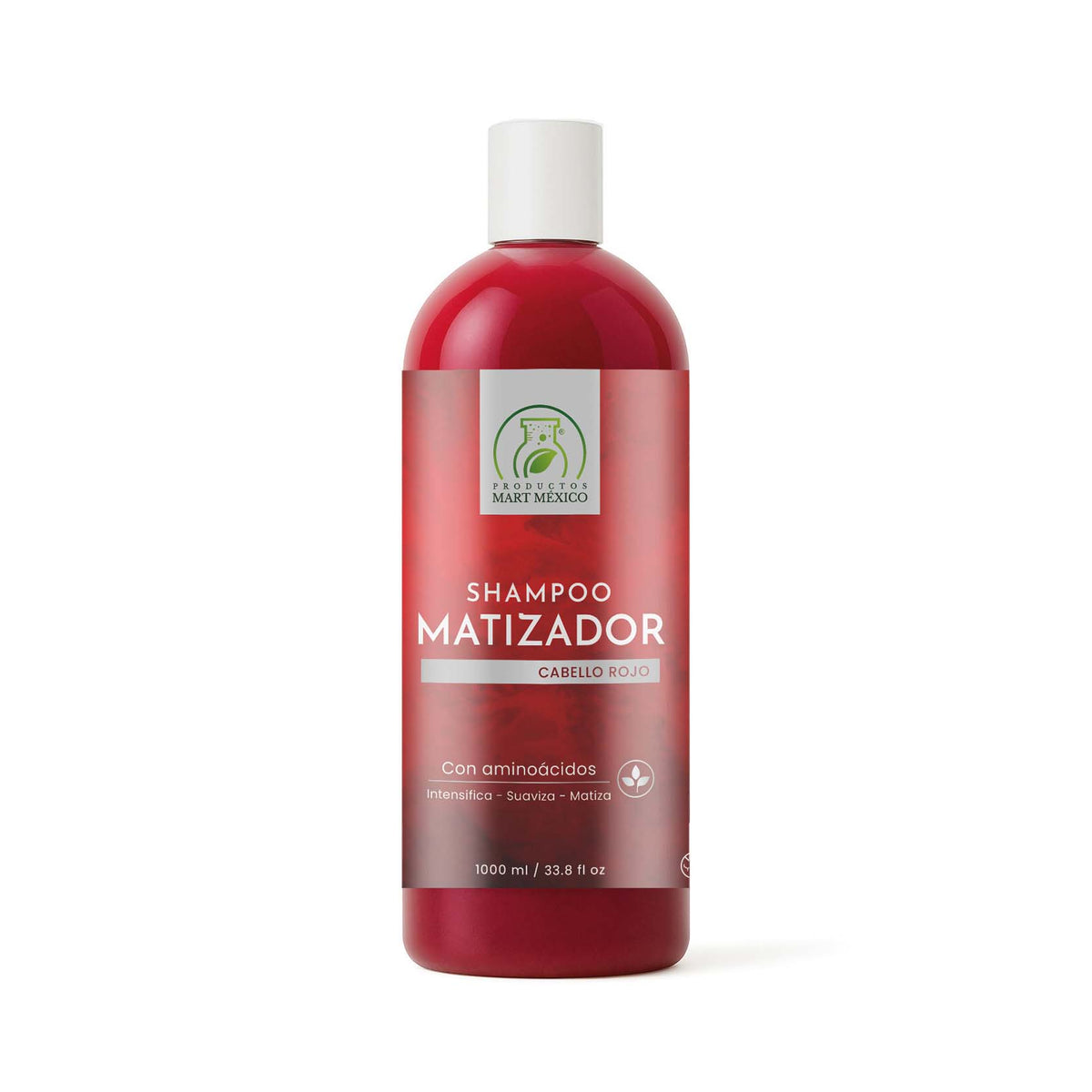 Shampoo capilar baño de color rojo