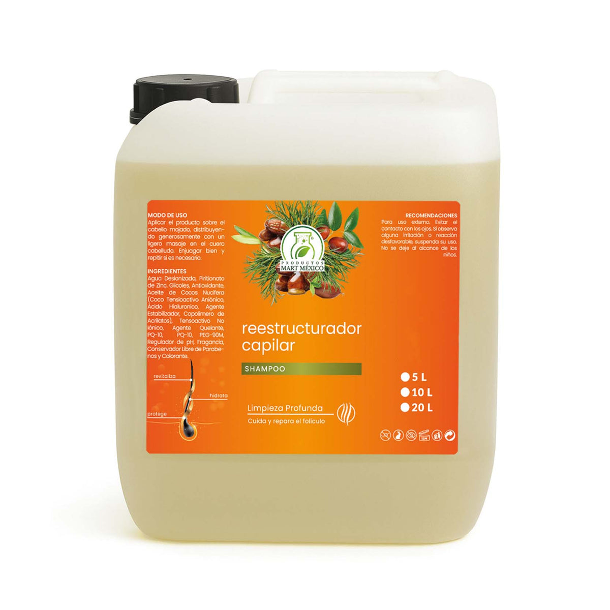 Shampoo capilar reestructurador