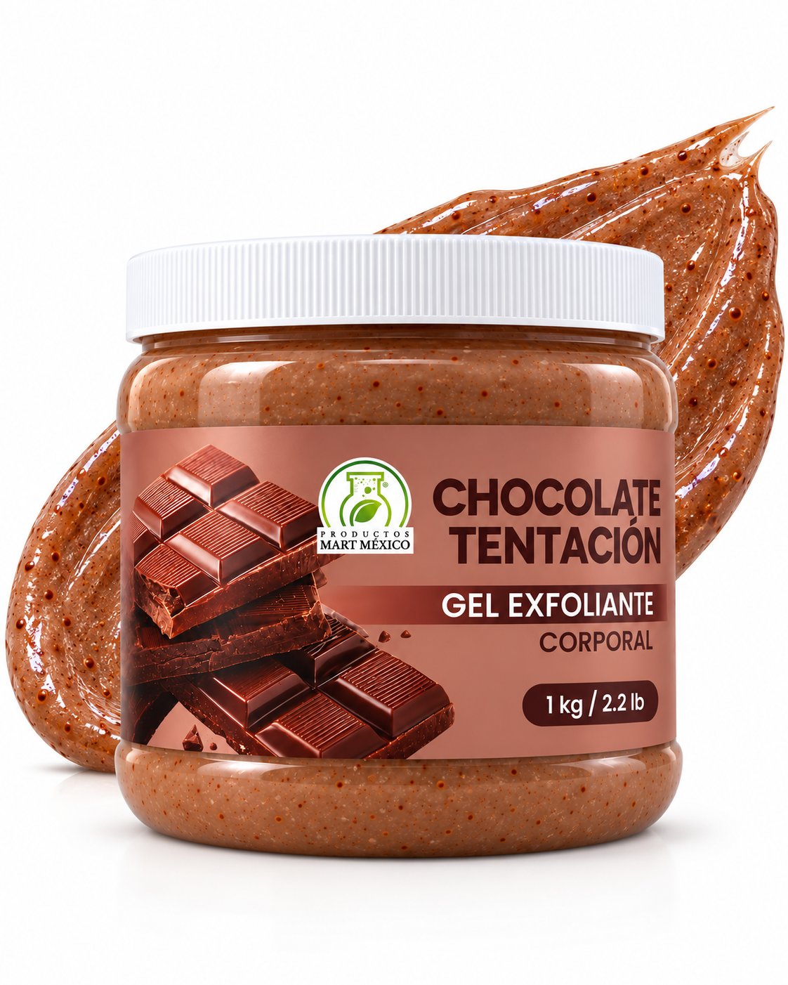 Gel exfoliante chocolate tentación nutrición y suavidad