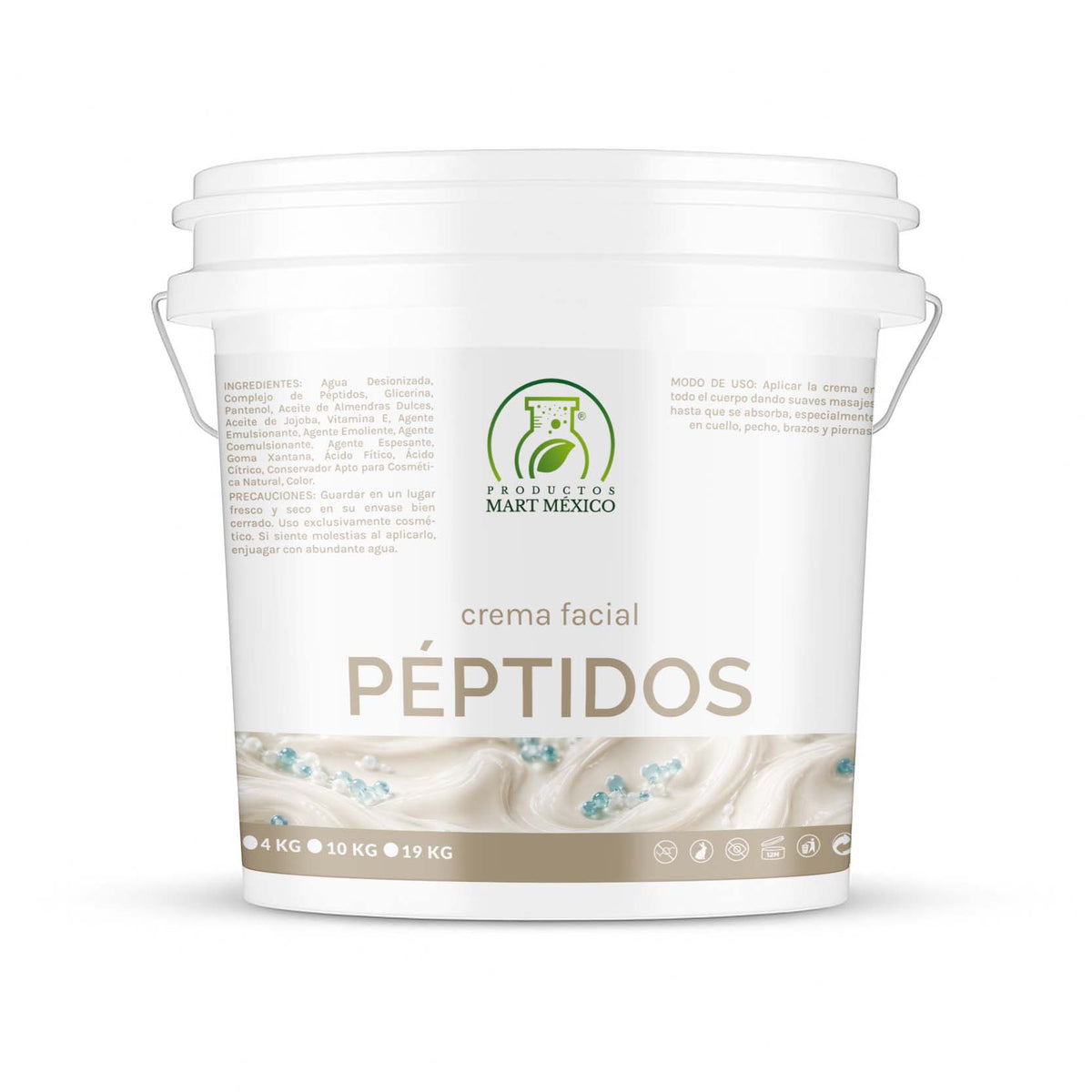 Crema corporal y facial péptidos firmeza e hidratación