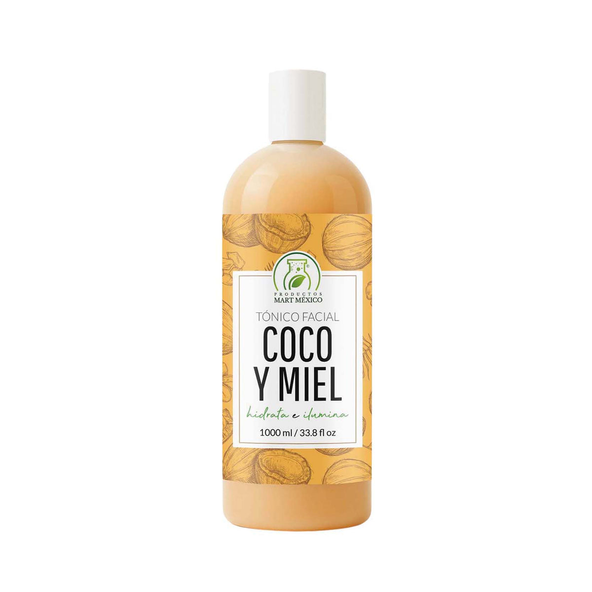 Tónico facial de coco con miel orgánica