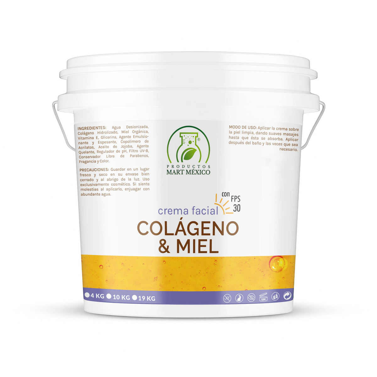 Crema de colágeno con miel FPS 30