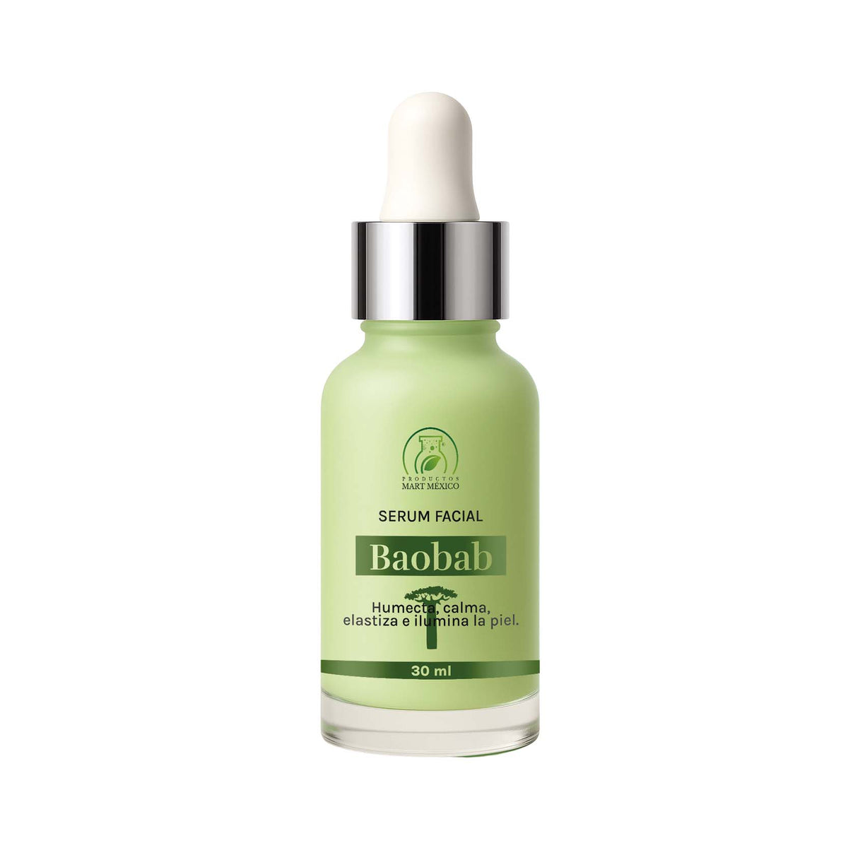 Sérum facial de baobab piel iluminada