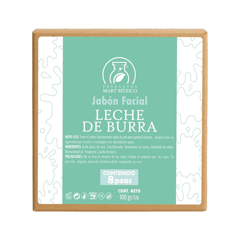 Jabón barra de leche de burra y aceite de coco
