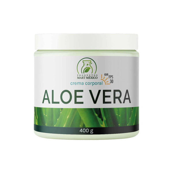 Crema facial y corporal de aloe vera hidratante con FPS 30