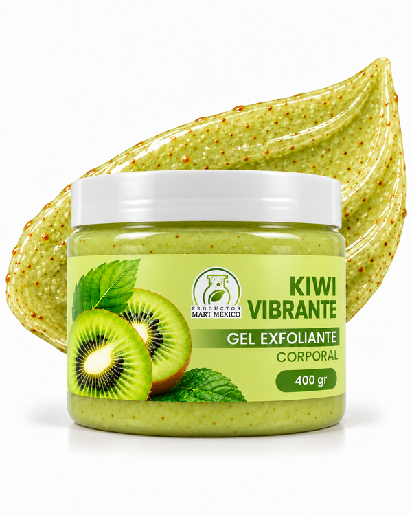 Gel exfoliante kiwi vibrante piel fresca y radiante