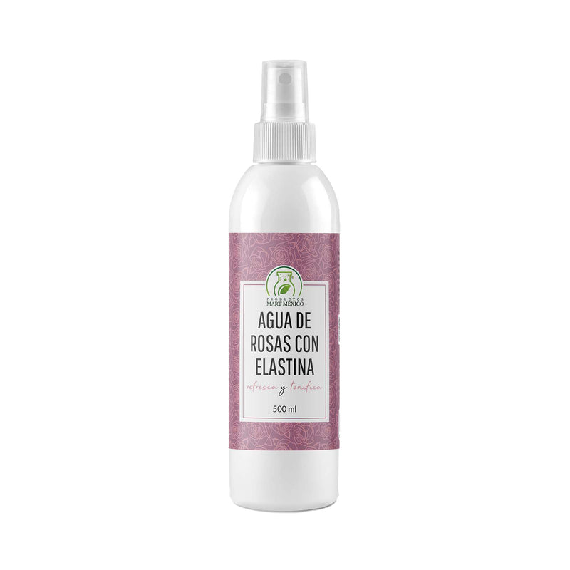Agua de rosas con elastina piel madura de noche