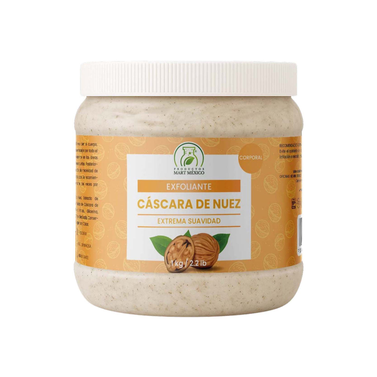 Exfoliante de cáscara de nuez