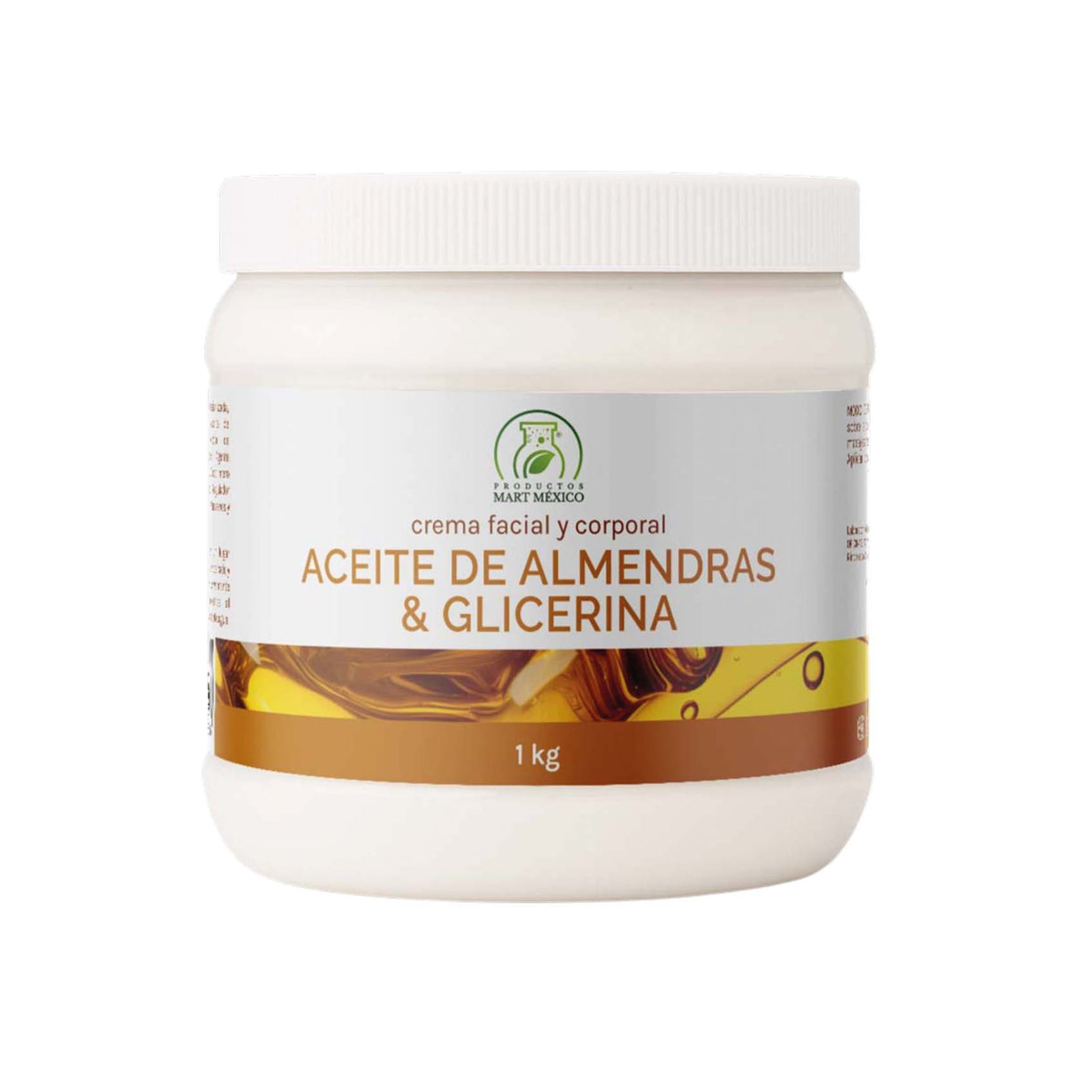 Crema corporal glicerina y aceite almendras