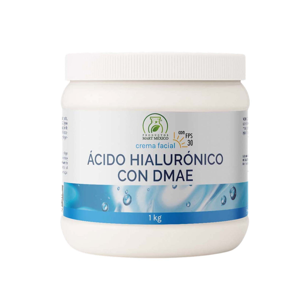 Crema facial de hialurónico y DMAE con FPS 30