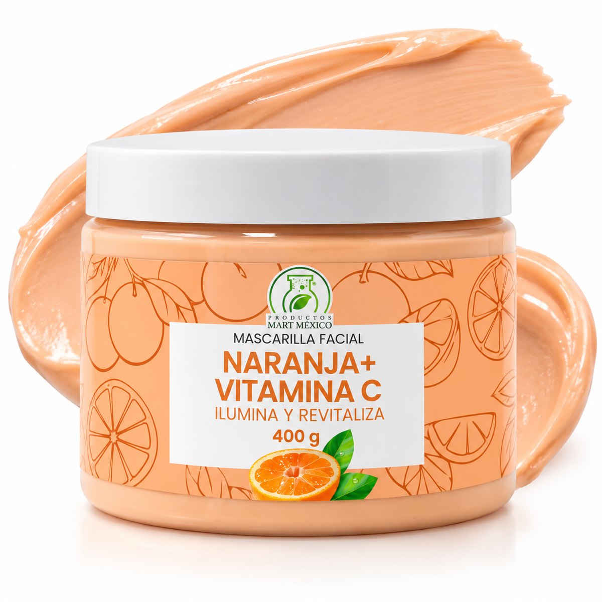 Mascarilla de naranja y vitamina C